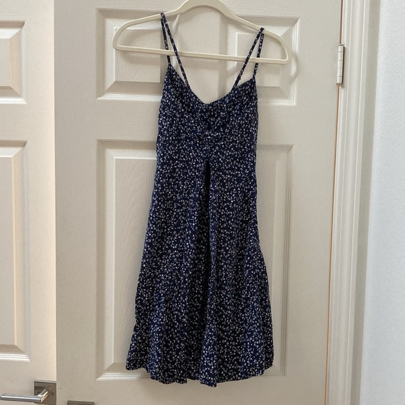 Gap Ditzy Floral Mini Dress Navy XS - Picture 2 of 5